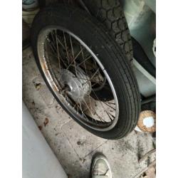 Wheels complete Honda CG 125 pre Brazil 6v model