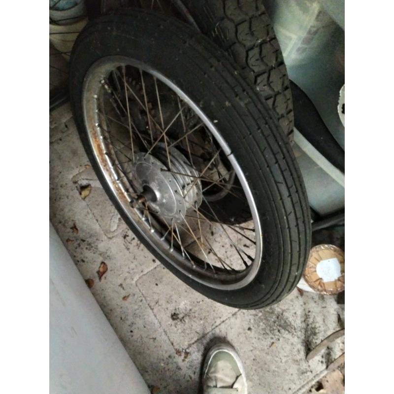 Wheels complete Honda CG 125 pre Brazil 6v model