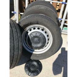 Transit custom wheels and tyres