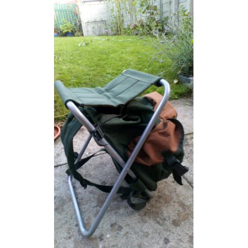 Fishing rucksack-stool. Shakespeare. Good condition.