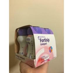 Nutricia Fortisip Compact 4 x 125ml packs Banana and Strawberry flavour (?5 per pack)