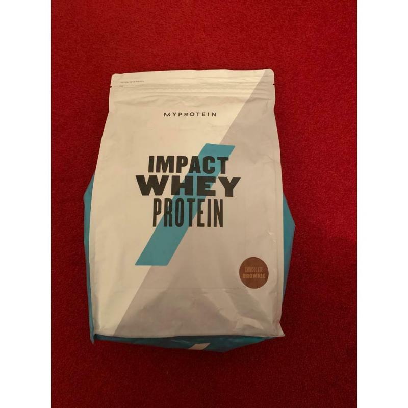 New & Sealed 2.5kg MyProtein Impact Whey Protein Choc Brownie BB 05/21