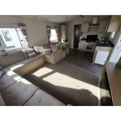 used 6 berth static caravan for sale at TRECCO BAY free site fees for 2020/2021