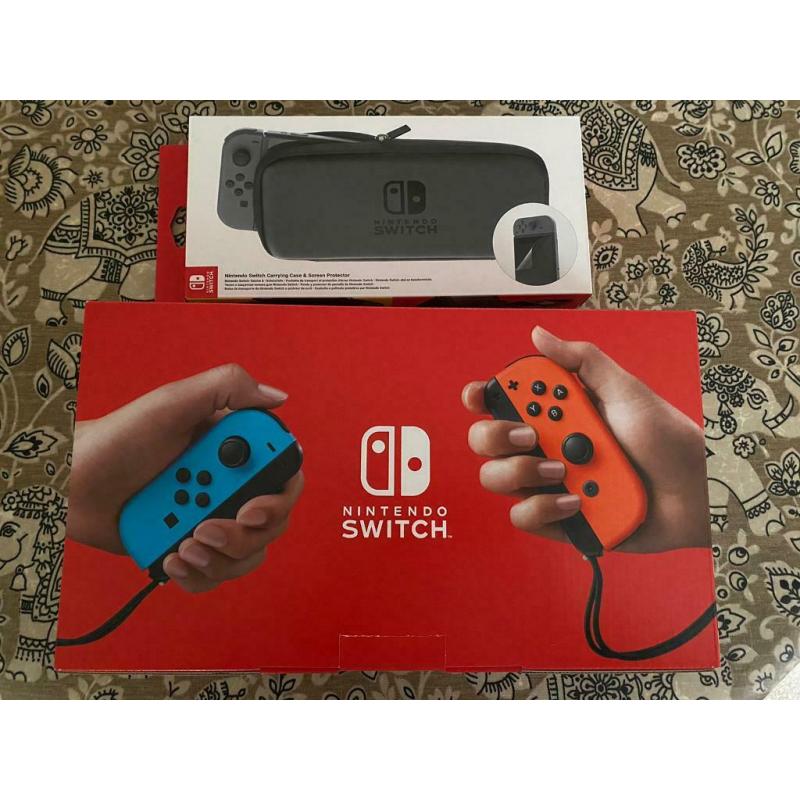 Nintendo switch and case - pending collection