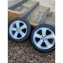 2 x 18 Inch Vauxhall Alloys