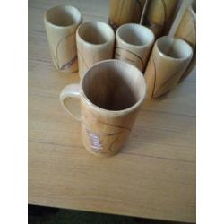 JUST REDUCED X8 BAMBOO CUPS SET