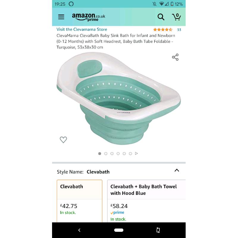 Clevamama sink bath
