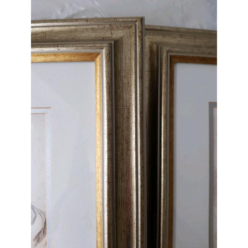 2 x Antique Gold Frames