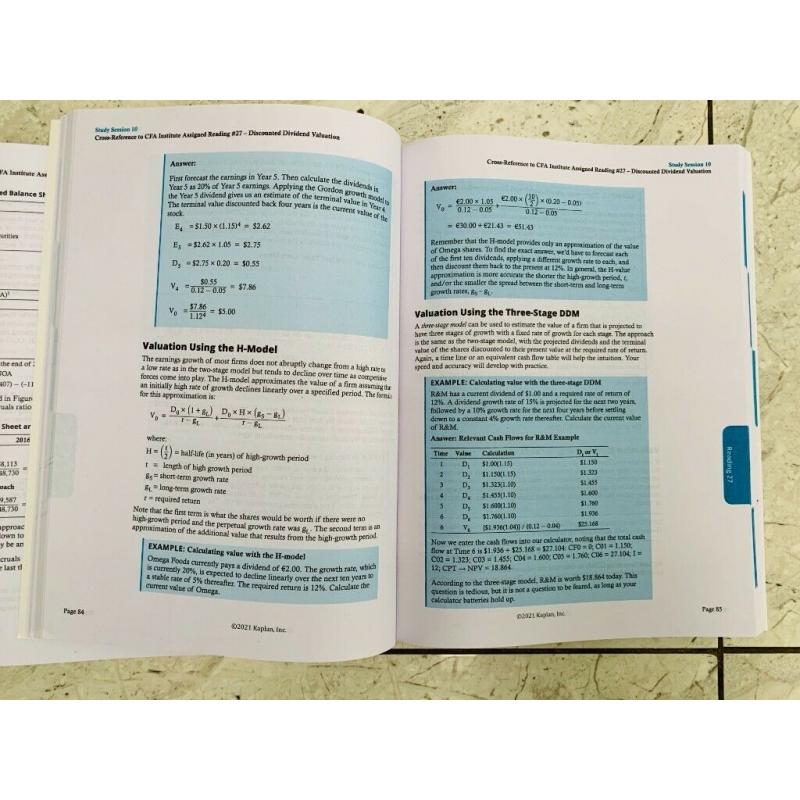 2021 CFA Level 2 (Level II) Exam Study Materials - NEW + FREE DELIVERY