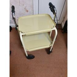 Walking aid wheeled trolley with shelves braked . Scarborough area