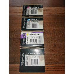 LEXMARK C540H ORIGINAL HIGH CAPACITY TONER CARTRIDGES - FULL SET OF FOUR +