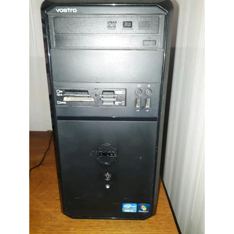DELL VOSTRO 260 Tower PC LCD screen, speakers, keyboard, mouse Win 7