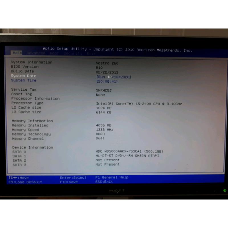 DELL VOSTRO 260 Tower PC LCD screen, speakers, keyboard, mouse Win 7