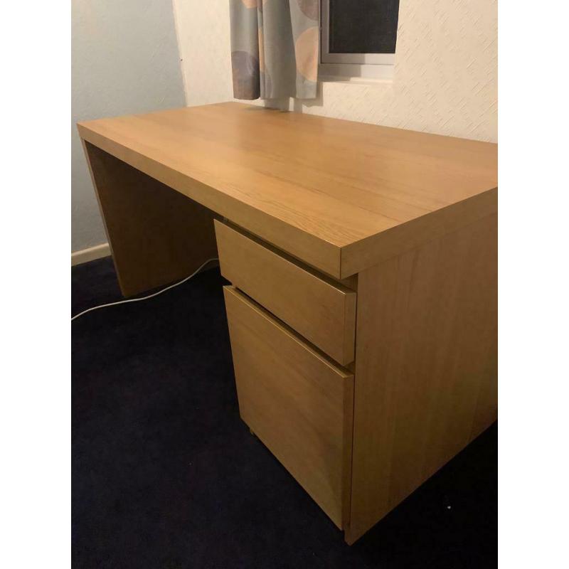 IKEA Malm desk - Oak vaneer