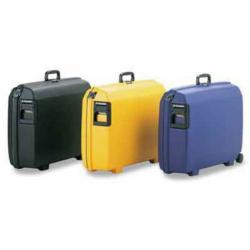 Hard Shell Zipper-less Samsonite Suiticase, cracked but still functional