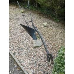 Antique Horse drawn plough for the garden