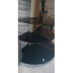 Corner Glass TV Unit