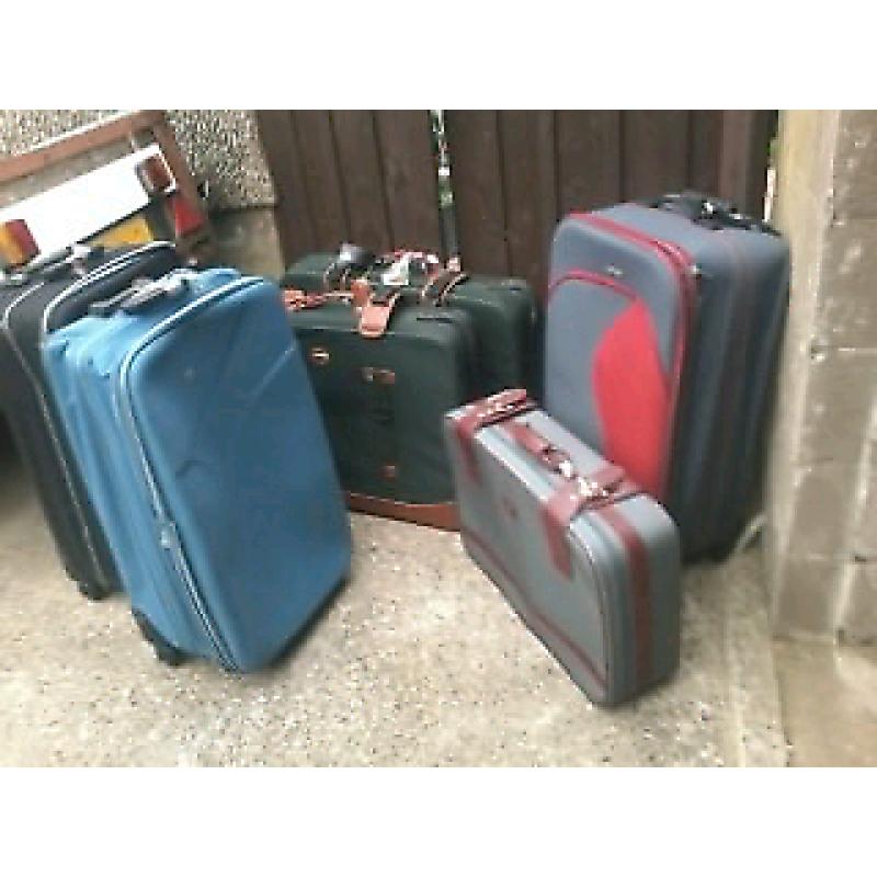 Mixture of bags and suitcases