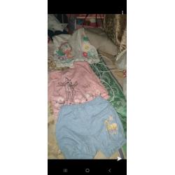Baby girl shoes and cloths and coats pjs