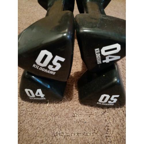 Dumbells Weights Gym Equipment 4kg & 5kg