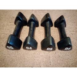 Dumbells Weights Gym Equipment 4kg & 5kg