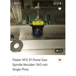 Felder combi Panel Saw spindle moulder