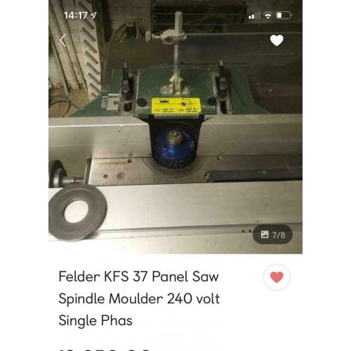 Felder combi Panel Saw spindle moulder