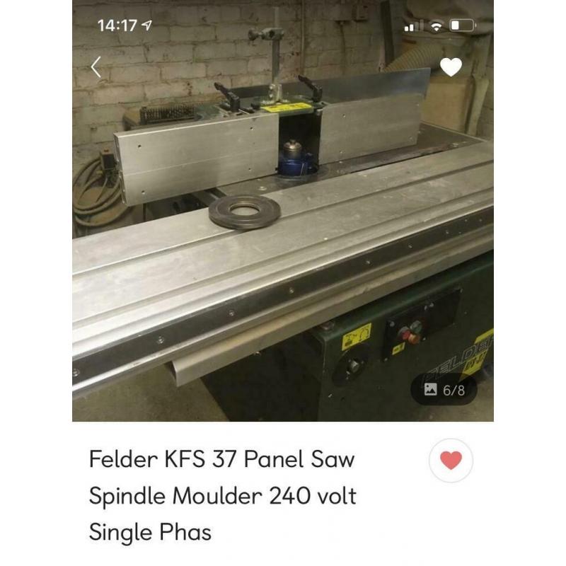 Felder combi Panel Saw spindle moulder