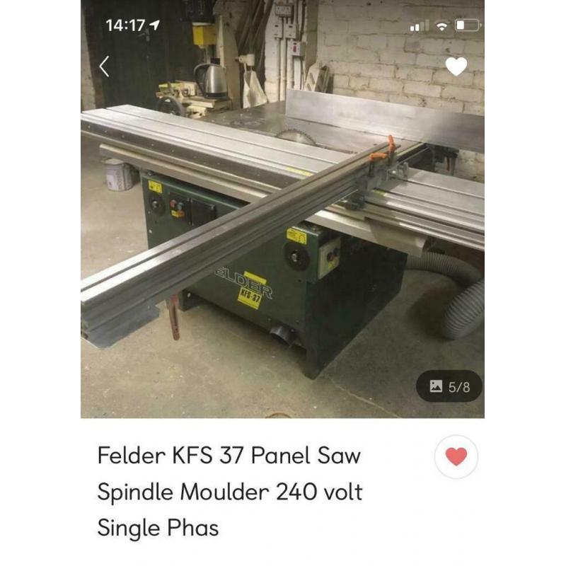 Felder combi Panel Saw spindle moulder