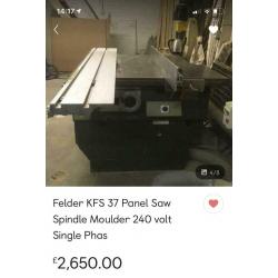 Felder combi Panel Saw spindle moulder