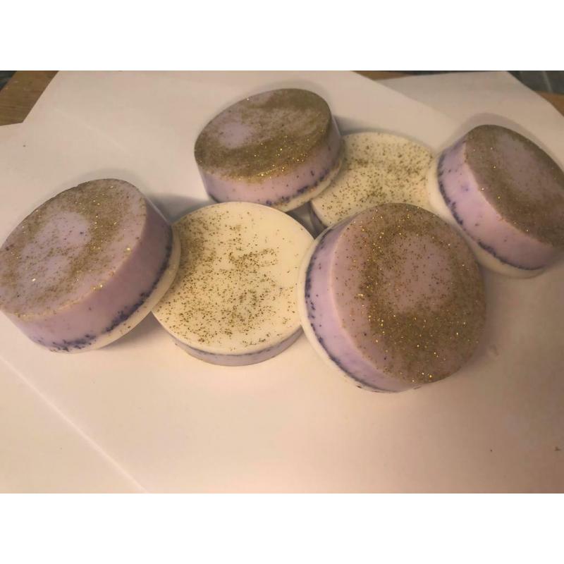 Lavender sparkle homemade soaps