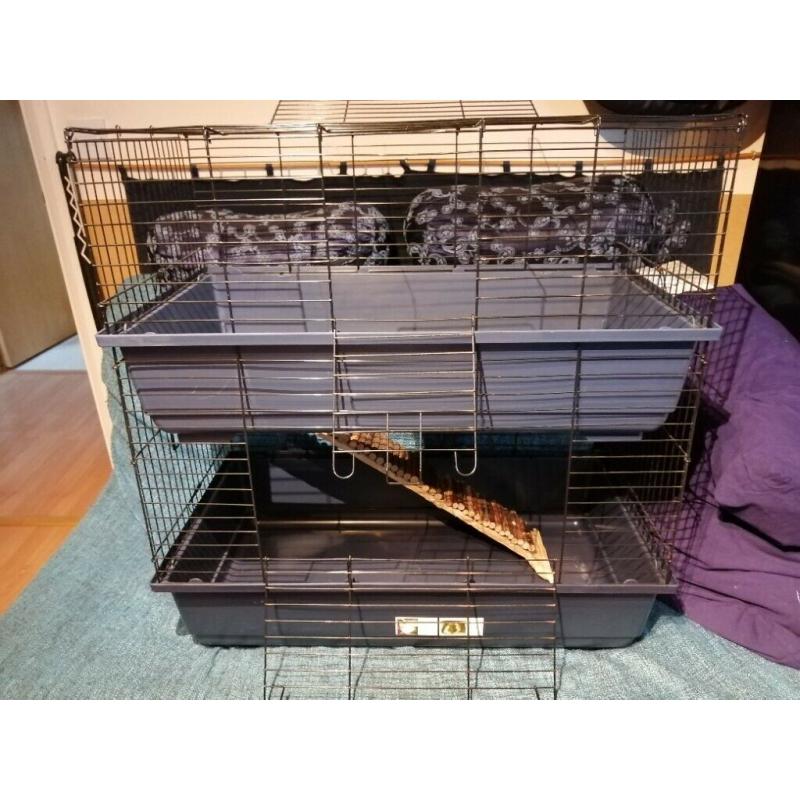Guinea pig cage 2 level 80x45x80cm