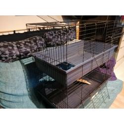 Guinea pig cage 2 level 80x45x80cm