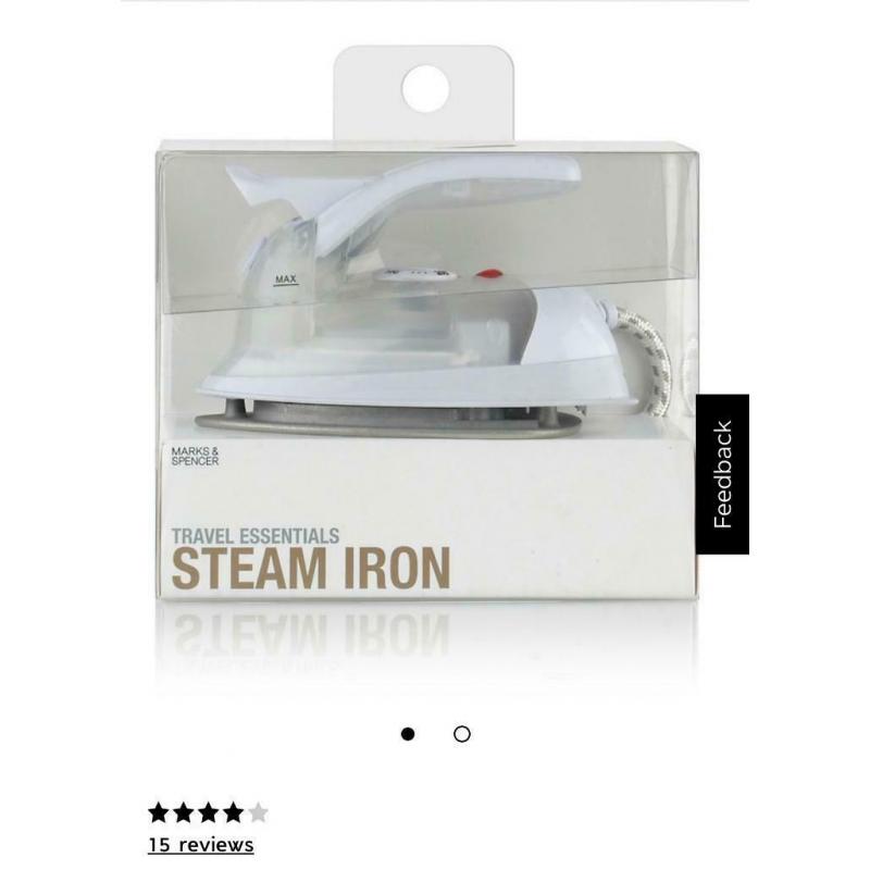 Travel Iron (Marks & Spencer) perfect to iron Masks ready to sell