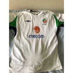 Republic of Ireland home shirts and training shirts