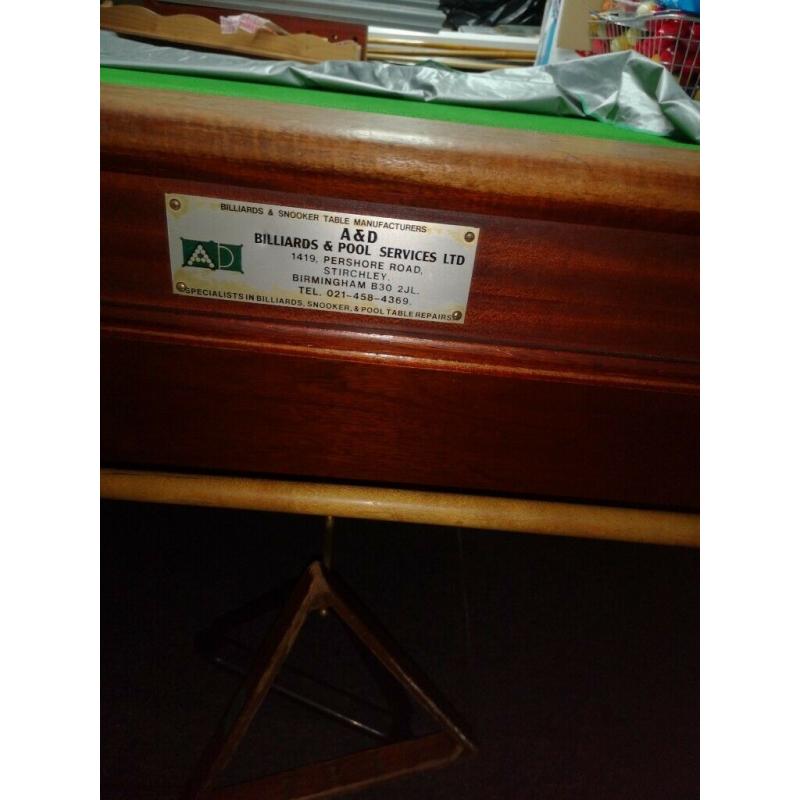 Full Size snooker table