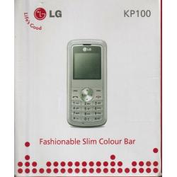LG KP100 Silver Mobile Phone in box with adaptor+instructions-for spares/repairs - can post