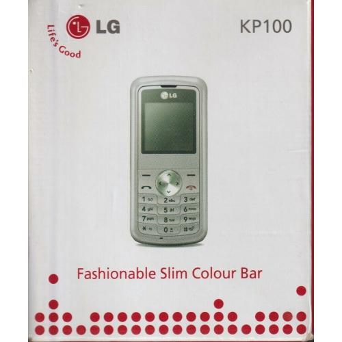 LG KP100 Silver Mobile Phone in box with adaptor+instructions-for spares/repairs - can post
