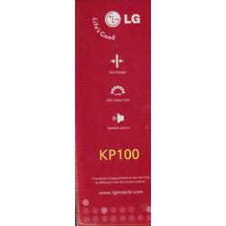 LG KP100 Silver Mobile Phone in box with adaptor+instructions-for spares/repairs - can post