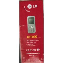 LG KP100 Silver Mobile Phone in box with adaptor+instructions-for spares/repairs - can post