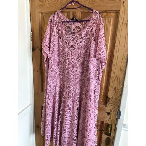 Pink lacy dress