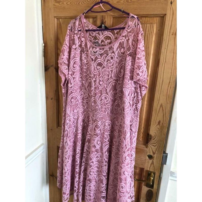 Pink lacy dress