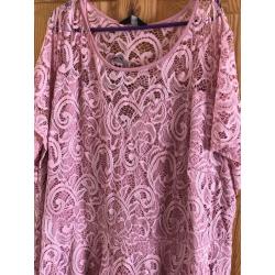 Pink lacy dress
