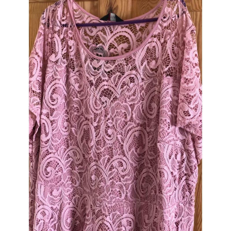Pink lacy dress