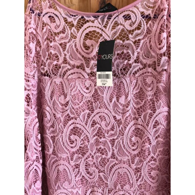 Pink lacy dress