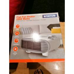 Status Flat Fan Heater 2000 Watts NEW