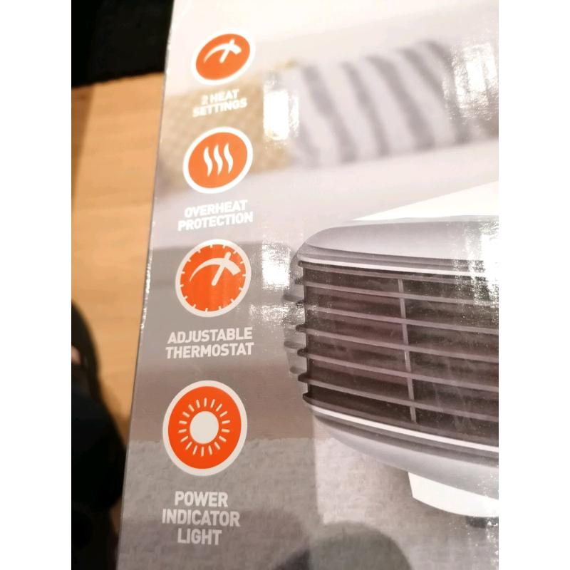 Status Flat Fan Heater 2000 Watts NEW