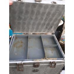 Vintage Aluminium Fishing Box