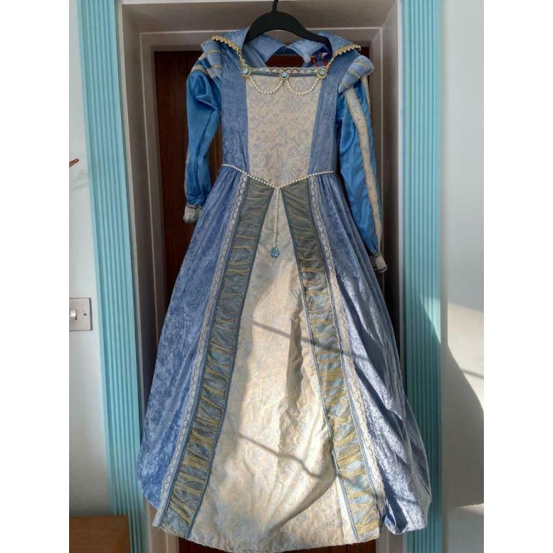 Queen or princess blue fancy dress age 9-10 years