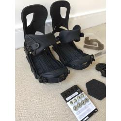 Burton Cartel Restricted Snowboard Bindings Medium, Used Once, Re-flex and the Channel EST Fitment